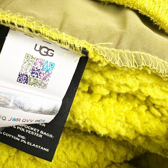 UGG Orrin Sherpa Joggers Womens XL Relish Sapling Nylon Panels Cozy Plush Pants - Picture 9 of 16